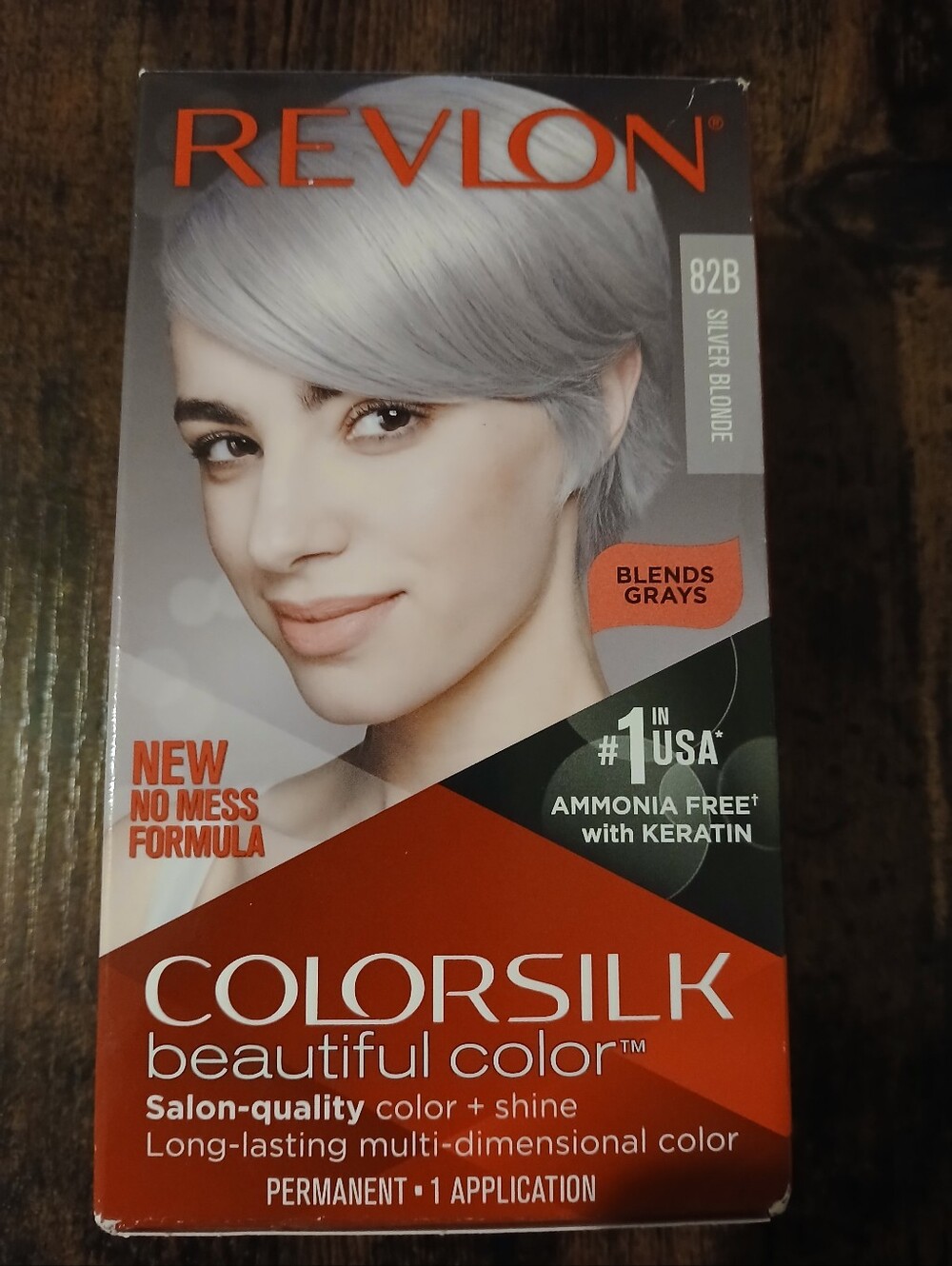 Revlon ColorSilk Permanent Hair Color - 82B Silver Blonde